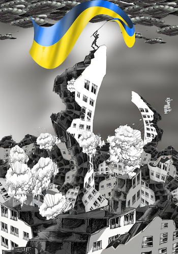 Cartoon: Ukraine (medium) by Marian Avramescu tagged mmmm