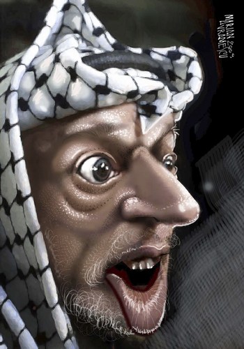 Cartoon: YASSER (medium) by Marian Avramescu tagged mmmmmmmmm