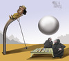 Cartoon: dilemma (small) by Marian Avramescu tagged mmmmmmmmmmmm