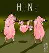 Cartoon: H1 N1 (small) by Marian Avramescu tagged mav