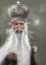 Cartoon: Patriarch Pavle of Serbia (small) by Marian Avramescu tagged by,mav