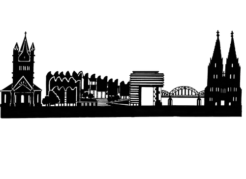 Cartoon: Skyline Köln (medium) by Glenn M Bülow tagged germany,nordrheinwestfalen,tourismus,reisen,cologne,köln,travel,city,skyline,monument,sightseeing,sights