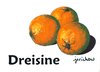Cartoon: Dreisine (small) by jerichow tagged draisine,orange,apfelsine,drei,obst,satire,wortspiel,pflanzen,zitrusfrüchte,db,missverständnis