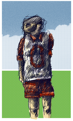 Cartoon: football (medium) by jenapaul tagged football,player