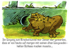Cartoon: Am Krötentunnel (small) by jenapaul tagged kröte,frosch,tiere,frösche,amphibien,humor
