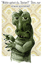 Cartoon: Dieter (small) by jenapaul tagged krokodil,mann,frau,ehe,humor