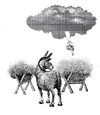 Cartoon: good donkey (small) by Wiejacki tagged digital,donkey,god