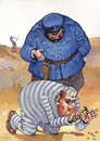 Cartoon: no title (small) by Wiejacki tagged prison,punishment,jail,gefangnis,steinbruch,quarry
