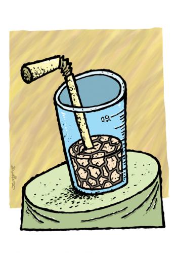 Cartoon: Dirt in glass (medium) by svitalsky tagged svitalsky,glass,dirt,water