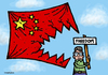 Cartoon: Freedom in China (small) by svitalsky tagged china freedom flag dissident demonstrant liberty cartoon svitalsky svitalskybros