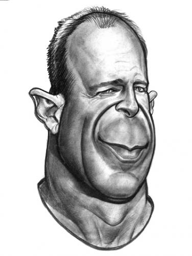 Cartoon: Bruce Willis (medium) by Tonio tagged caricature,portrait,actor,usa,die,hard