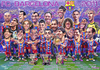 Cartoon: FC Barcelona 2011 poster (small) by Tonio tagged football