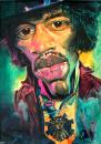 Cartoon: Jimi Hendrix (small) by Tonio tagged caricature portrait musician guitarrist usa