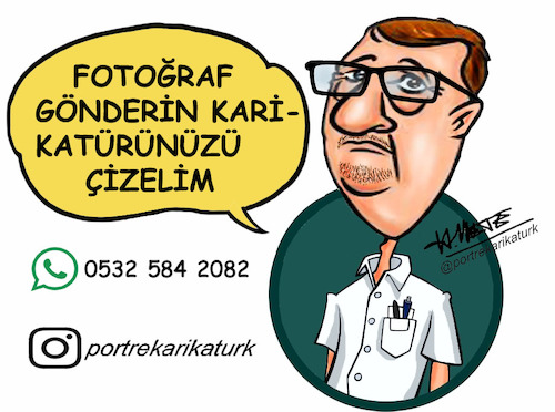 Cartoon: cartoon (medium) by ofriyos tagged karikatür,mizah,portrekarikatür