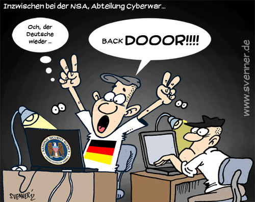 Cartoon: German Hacker (medium) by svenner tagged fußball,soccer,em,hacker,german,deutsch