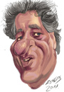 Cartoon: Geoffrey Rush (small) by zsoldos tagged caricature