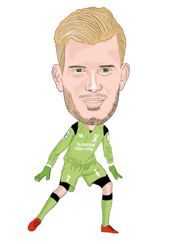 Cartoon: Liverpool Karius (medium) by Vandersart tagged liverpool,cartoons,caricatures