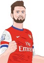 Cartoon: Arsenal Giroud 2 (small) by Vandersart tagged arsenal,cartoons