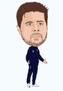 Cartoon: Pochettino Tottenham Manager (small) by Vandersart tagged tottenham,cartoons,caricatures