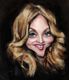 Cartoon: Madonna (small) by Vera Gafton tagged madonna,caricature,portrait,digital,color,singer,artist,celebrity