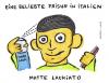 Cartoon: matte lackiato (small) by meikel neid tagged italien,haare,haarlack,frisur,matte,italy,italia,latte,macchiato,hair,friseur,frisör,friseurin,frisörin,pelz,meikel,neid