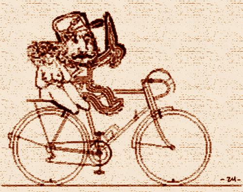 Cartoon: bicycle (medium) by zu tagged bicycle