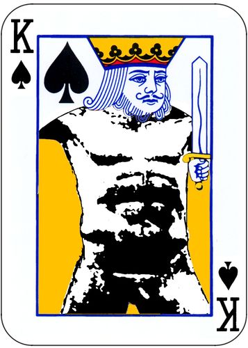 Cartoon: Naked King (medium) by zu tagged naked,king,card