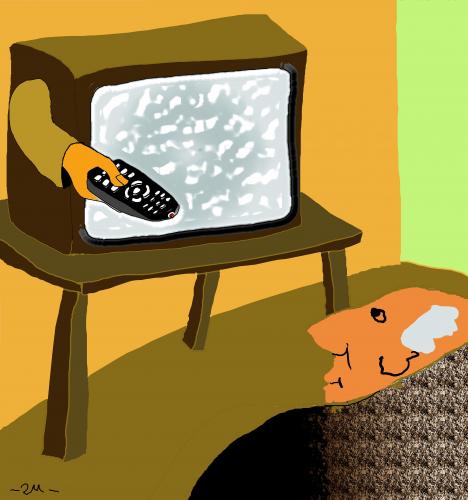 Cartoon: remote control (medium) by zu tagged remote,control