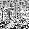 Cartoon: City (small) by zu tagged city,medieval,gibbet