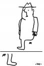 Cartoon: foot-note (small) by zu tagged foot,note