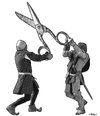 Cartoon: Gladiators (small) by zu tagged gladiator,taylor,scissors