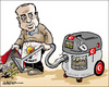 Cartoon: Erdogan hoovering.. (small) by jeander tagged turkey,coup,prisoners,hoover,vacuumclean,dissidents,erdogan,military