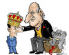 Cartoon: King Juan Carlos abdicates (small) by jeander tagged juan carlos felipe spain king