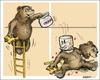Cartoon: Putin and Ukraine (small) by jeander tagged putin ukraine russia bear boycott