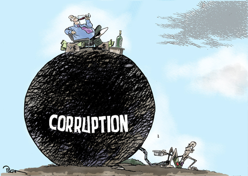 Cartoon: Corruption power (medium) by Popa tagged cp11