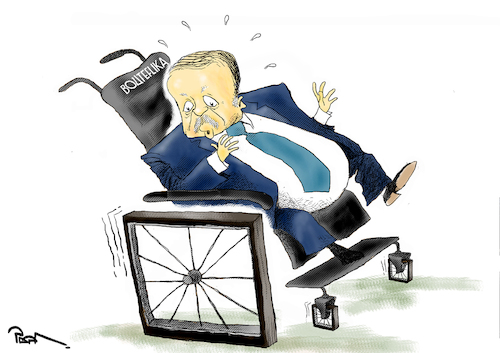 Cartoon: Situation Of Bouteflika (medium) by Popa tagged algeria,bouteflika,elections,term,democracy