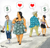 Cartoon: Our new relationships (small) by Popa tagged youth,men,girls,women