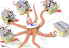 Cartoon: The Controversial Octopus (small) by Popa tagged us,venezuela,maduro,trump,democracy,conflict