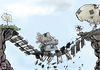Cartoon: The Economy Destroyer (small) by Popa tagged politicians,policymakers