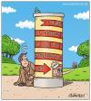 Cartoon: rundgang (small) by pentrick tagged werbung advertising rundherum round about man mann 