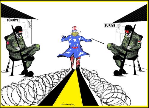 Cartoon: BORDER (medium) by erdemaydn tagged security,military,international,domestic,national,politicians,politic