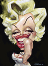 Cartoon: MARYLIN (small) by GOYET tagged marylin,monroe,celebreties,divas,stars,caricatures