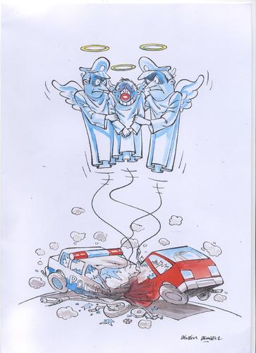 Cartoon: trafik (medium) by devrimdemiral tagged demiral,devrim