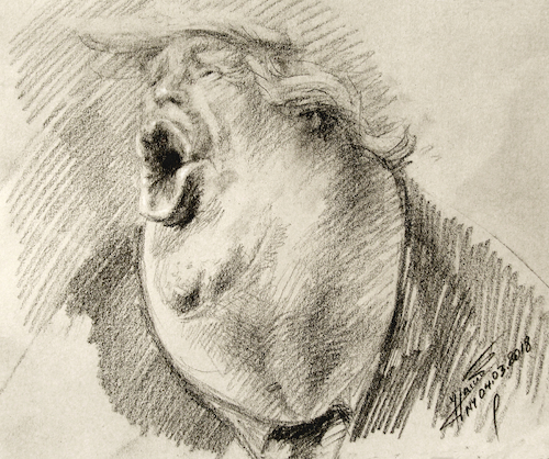 Cartoon: The Asshole (medium) by ylli haruni tagged donald,trump,president,america,usa