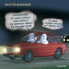 Cartoon: Geiseterbeifahrer (small) by neufred tagged auto,geisterfahrer,verkehr,geister,gespenster,spuken