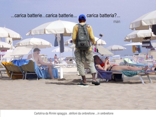 Cartoon: cartoline da Rimini 2015 (medium) by Enzo Maneglia Man tagged spiraglidiluce,foto,man,turismo,rimini