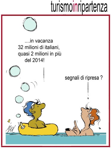Cartoon: cassonettari ad agosto 2015 (medium) by Enzo Maneglia Man tagged cassonettari,man,maneglia,fighillearte
