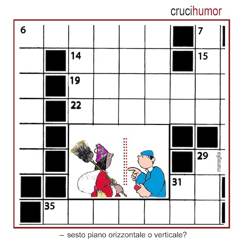 Cartoon: crucihumor (medium) by Enzo Maneglia Man tagged vignetta,crucihumor,umorismo,grafico