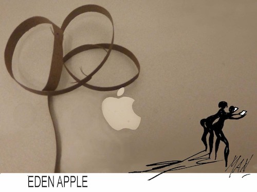 Cartoon: Eden Apple (medium) by Enzo Maneglia Man tagged foto,fotografia,espressionistica,surrealista,man,maneglia,fighillearte,eden,apple