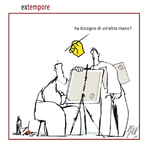 Cartoon: extempore FifhilleArte (medium) by Enzo Maneglia Man tagged vignette,arte,estemporanee,fighillearte,piccolomuso,fighille41